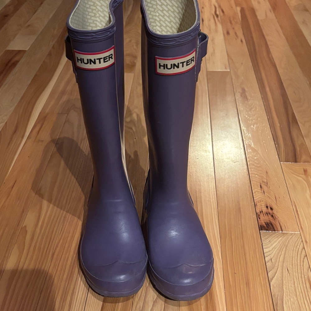 Hunter Kids Purple Boots